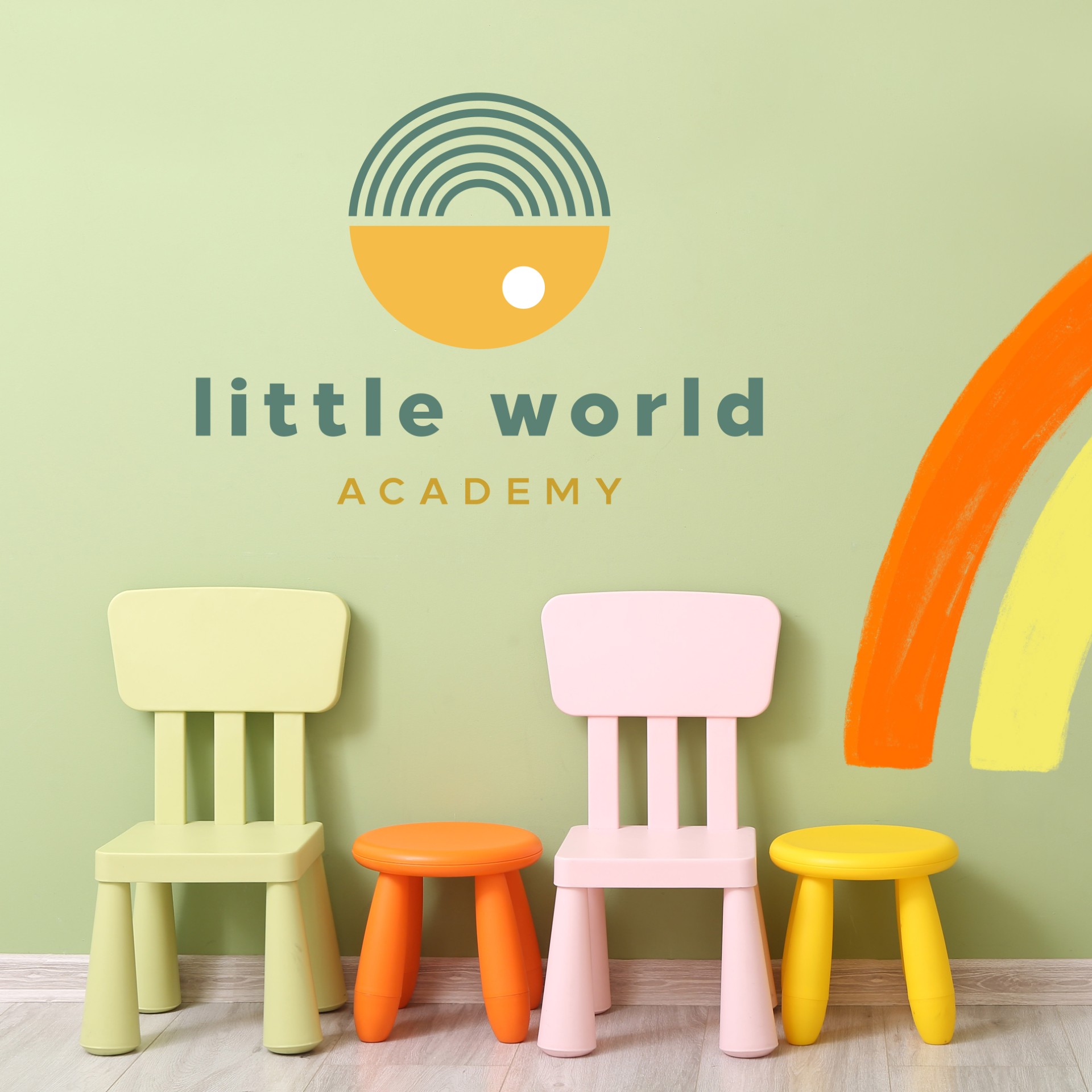 Little World Academy brand identity