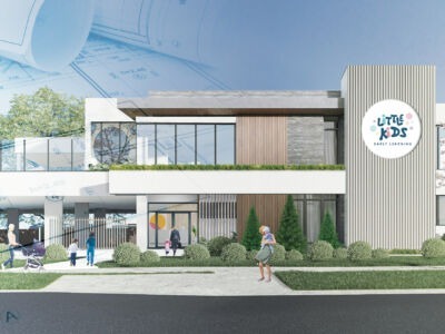 Modern childcare centre investment property in Australia — showcasing a purpose-built early learning facility surrounded by landscaped outdoor play areas. Mollard Property Group specialises in sourcing and managing high-quality childcare investment properties that deliver stable rental returns, long-term leases, and strong capital growth potential for investors.