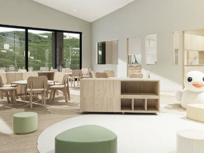 Image accompanying an article titled “How to Find the Right Site for a Childcare Centre” by Mollard Property Group. The image visually represents childcare site planning — showing elements such as a childcare centre building, playground, map or location pin, and parents with children — symbolising accessibility, design, and growth. The article explains key steps in choosing the ideal childcare site, including assessing demand, ensuring accessibility, understanding zoning regulations, evaluating site layout, analysing competition, and conducting financial feasibility studies, with expert guidance from Mollard Property Group.