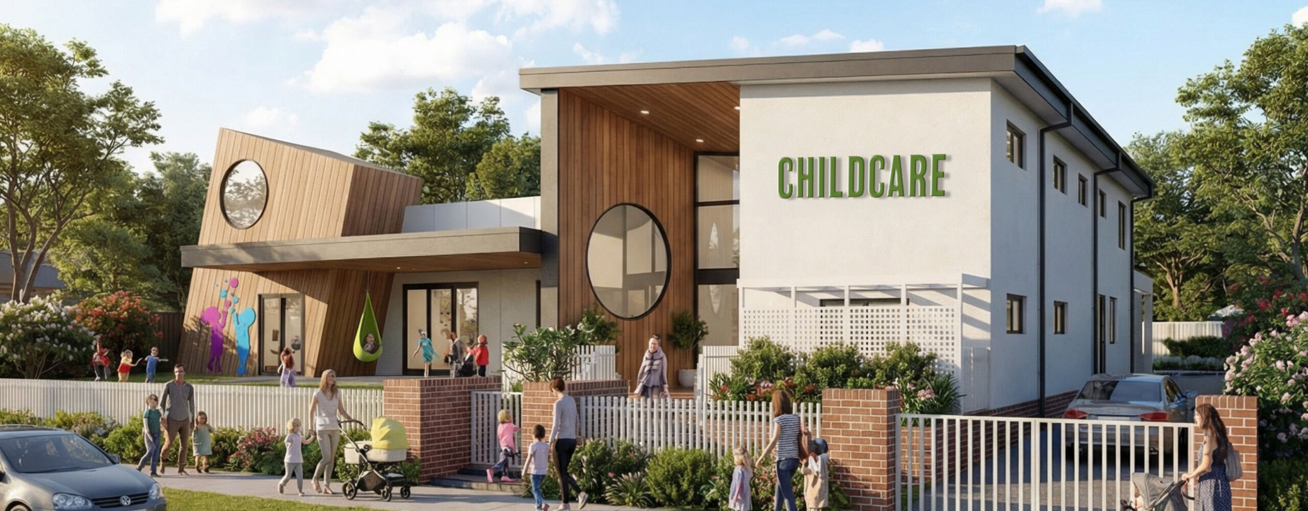 Promotional content highlighting off-market childcare development opportunities secured through a data-led acquisition strategy, giving developers a competitive edge.