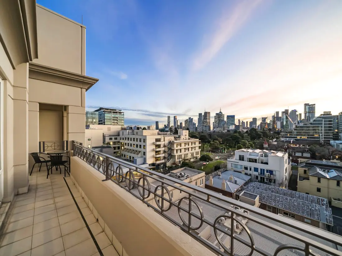 Balcony view over the city &mdash; commercial and residential analytics