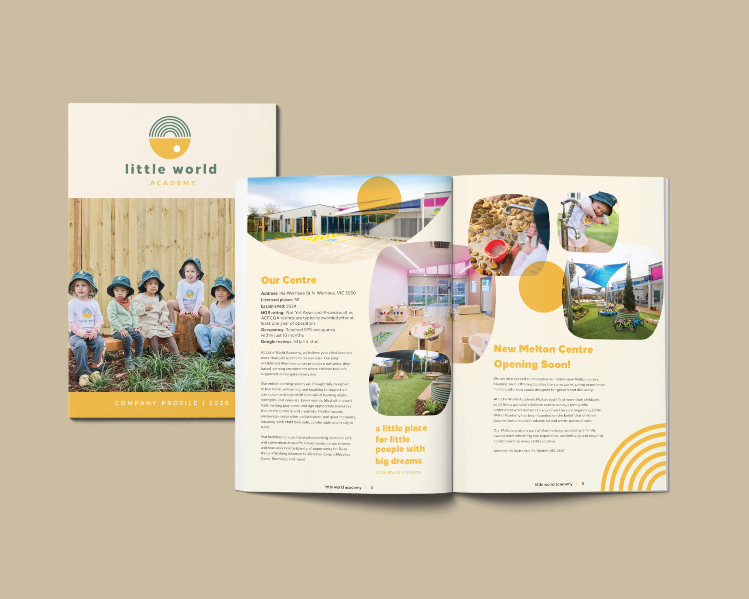 Little World Academy corporate profile and brand identity